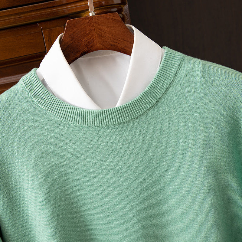 Round Neck Pullover Bottoming Shirt Loose Long Sleeve Sweater