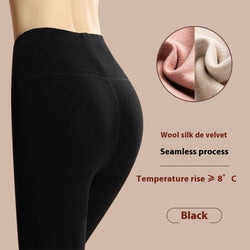 Winter Warm Leggings Cashmere Plus Velvet Tight Pants