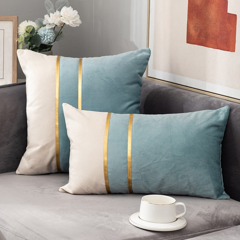 Sofa Pillowcase Velvet Bedside Living Room Waist Pillow