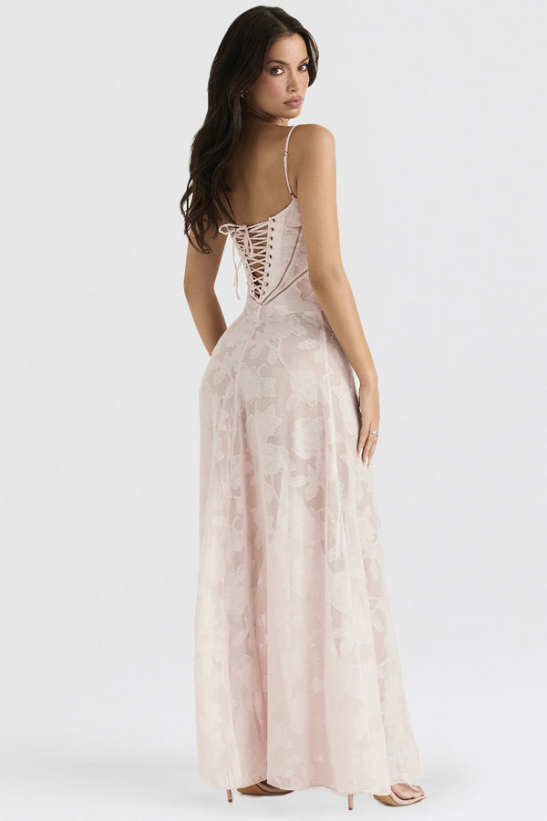 Suspender Summer Slim Back Lace-up Long Dress