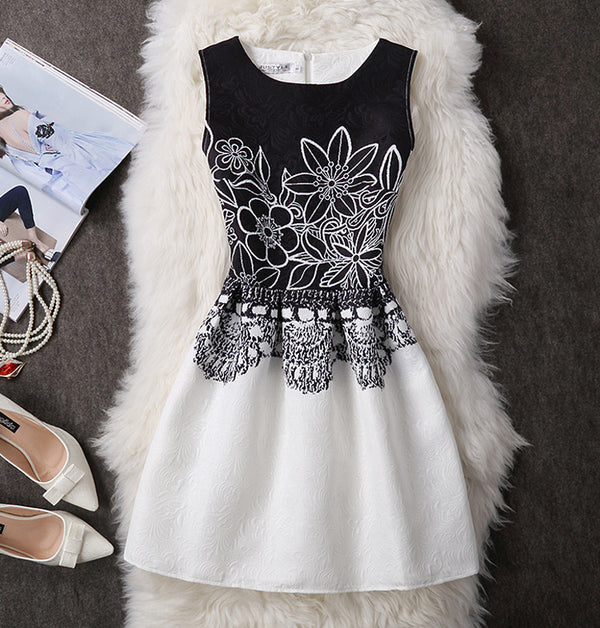 Spring And Summer HEPBURN Short Dress